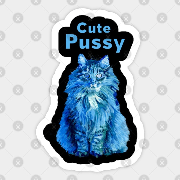 Cute Pussy - Pussy - Sticker | TeePublic