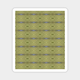 Yellowish Green Merble Style Pattern Magnet