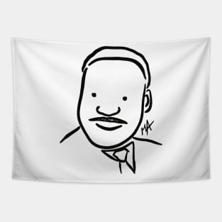 MLK Portrait (design available in different colors and with quotes) Tapestry