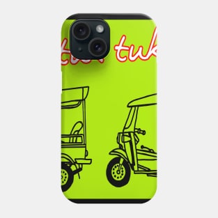 Pattaya tuk tuk,tuk tuk Thailand,siam tuk tuk,tuk tuk painting,tuk tuk digital painting Phone Case