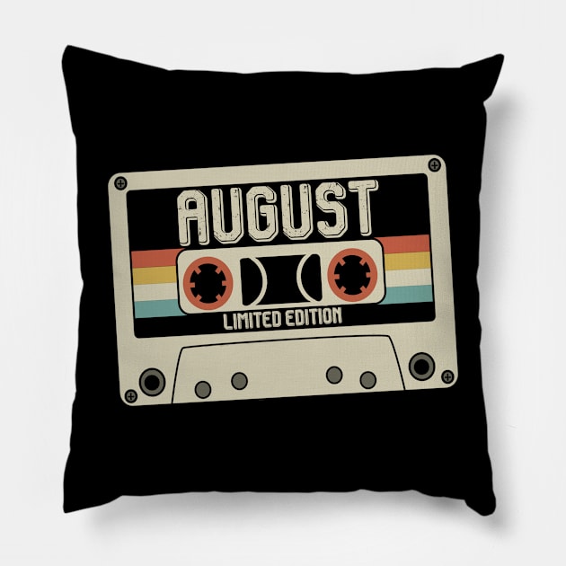 August - Limited Edition - Vintage Style Pillow by Debbie Art