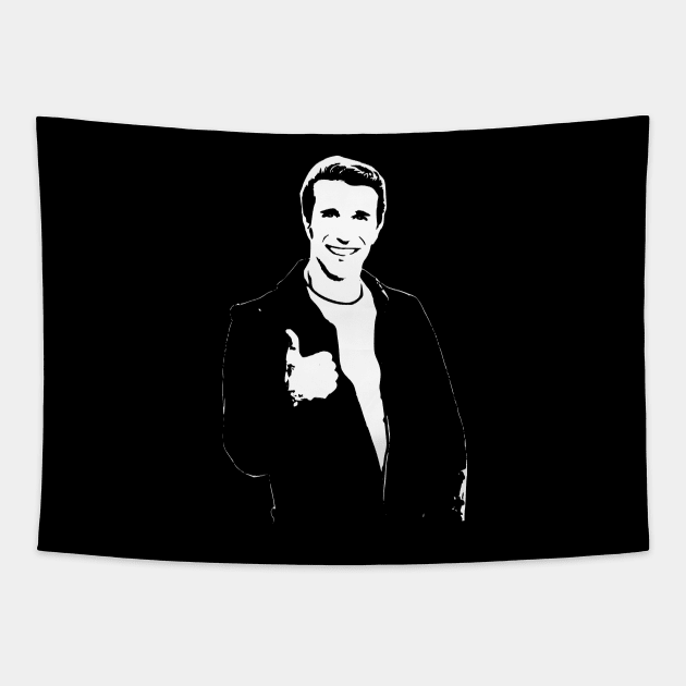 The Fonz Tapestry by Nerd_art