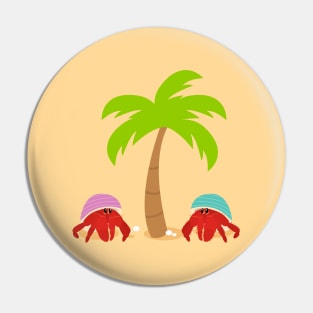 Hermit Crab on the Beach Pin