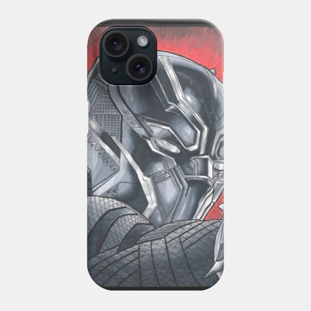 Black panther: Wakandan King Phone Case by TheBeardedSumo