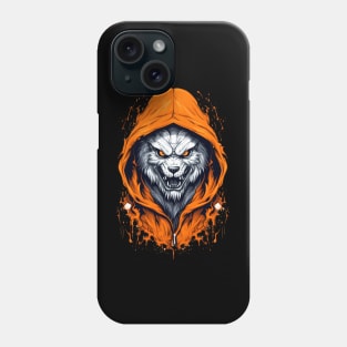 wolf hoodie t shirt design Phone Case