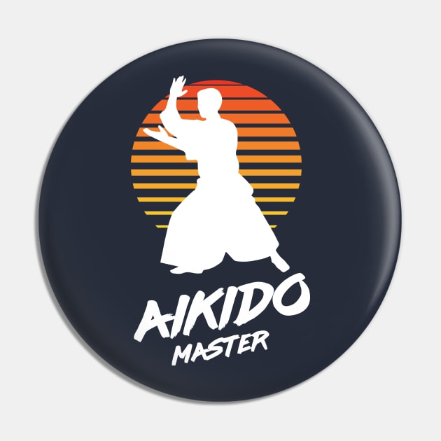 Aikido Master - Martial Arts Pin by Nonstop Shirts