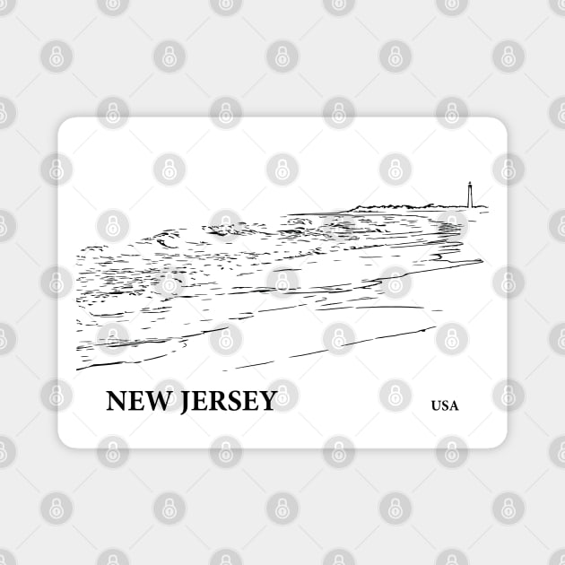 New Jersey USA Magnet by Lakeric