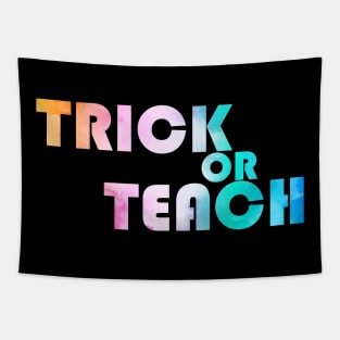 colorful trick or teach Tapestry