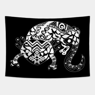 Ajolote Frog mandala ecopop pattern Tapestry