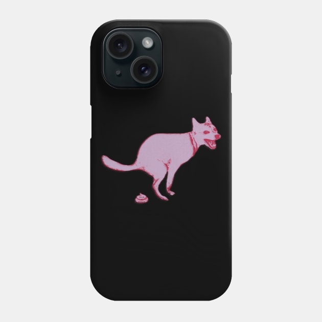 Pink Pooping Dog Phone Case by ROLLIE MC SCROLLIE