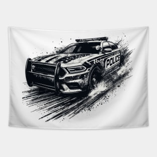 Police Car Tapestry