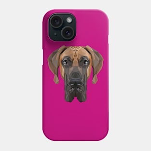 Great Dane Low Poly Art Phone Case