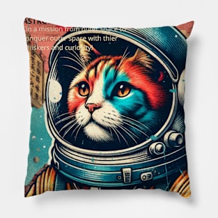 Cat Astronaut Pillow