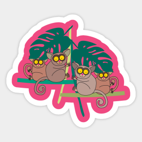 Tarsier Aufkleber Teepublic De