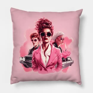 Rise Of The Pink Ladies Pillow