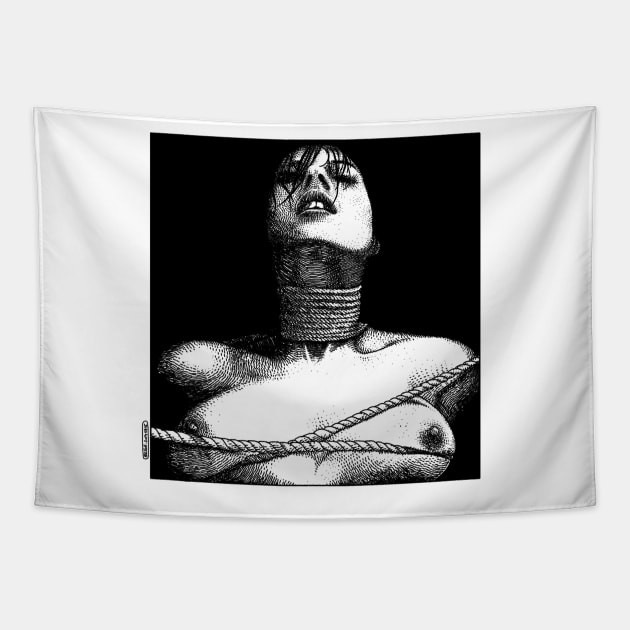 asc 505 - Le collier d’Atawallpa (Atawallpa’s collar) Tapestry by apolloniasaintclair