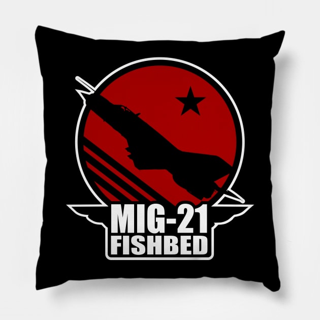 Mig-21 Fishbed Patch Pillow by TCP