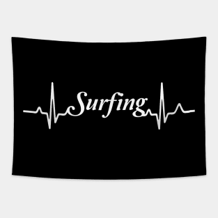 waves, surfing, heart, rate, beach shirt,surf, surfer,shirt, summer shirt, Tapestry