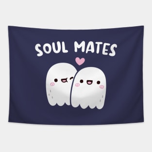 Cute Ghosts Soul Mates Tapestry