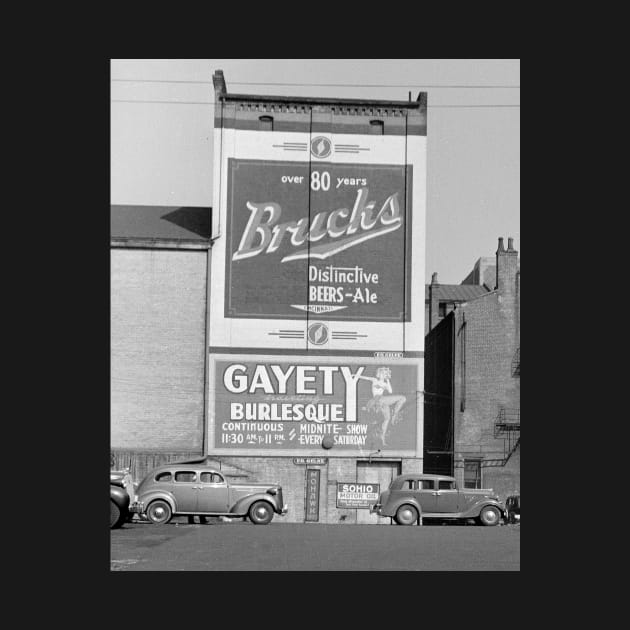 Painted Billboards, 1938. Vintage Photo by historyphoto