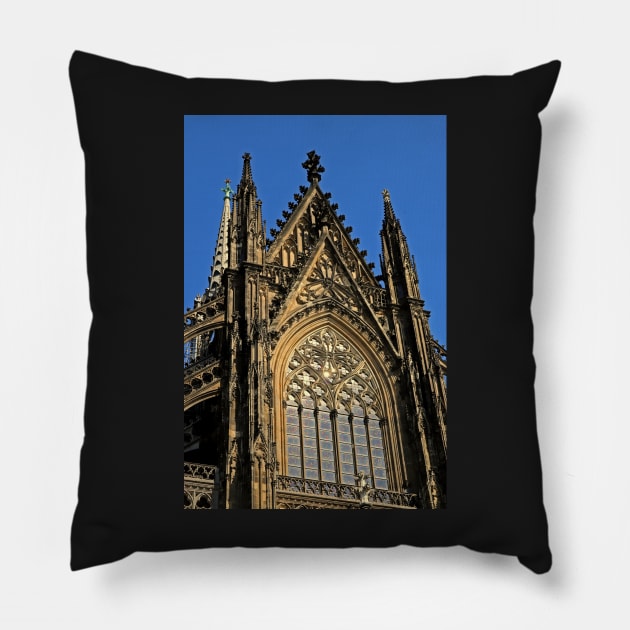 Köln Dom Windows Pillow by Bierman9