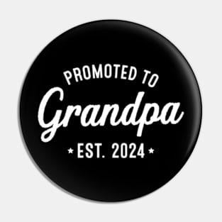 1st Time Grandpa EST 2024 New First Grandpa 2024 Pin