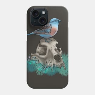 Birdy and the skull Phone Case