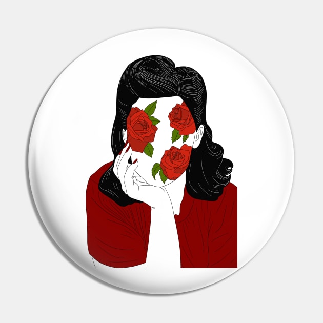 Rose Girl Pin by marissafv