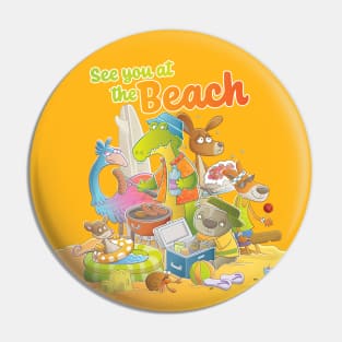 See You at the Beach Australia Pin