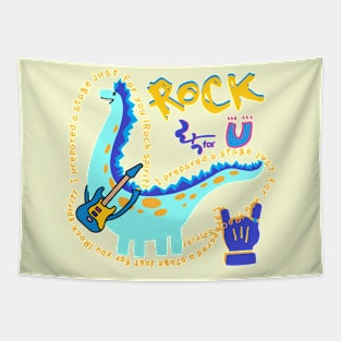 rock spirit, dinosaur Tapestry