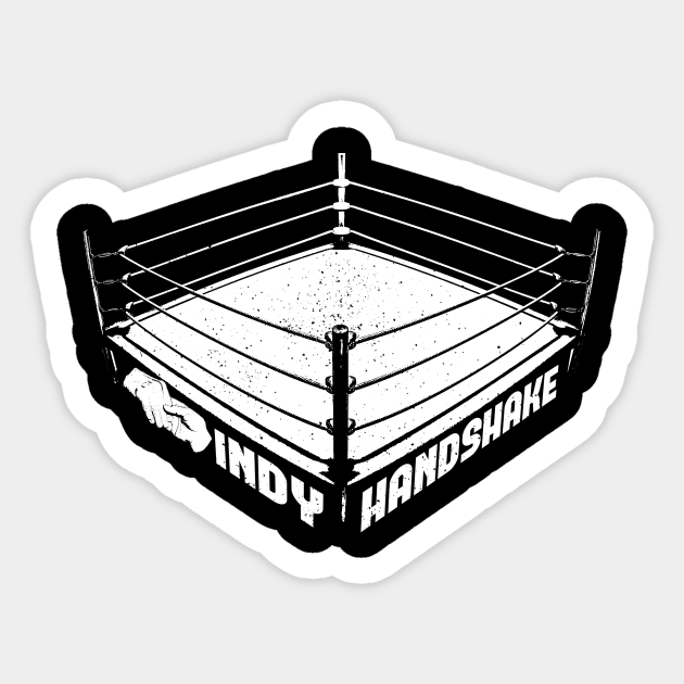 Indy Handshake Logo - Pro Wrestling - Sticker