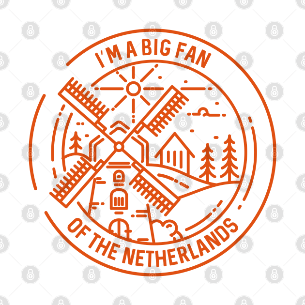 Big Fan Netherlands by LuckyFoxDesigns