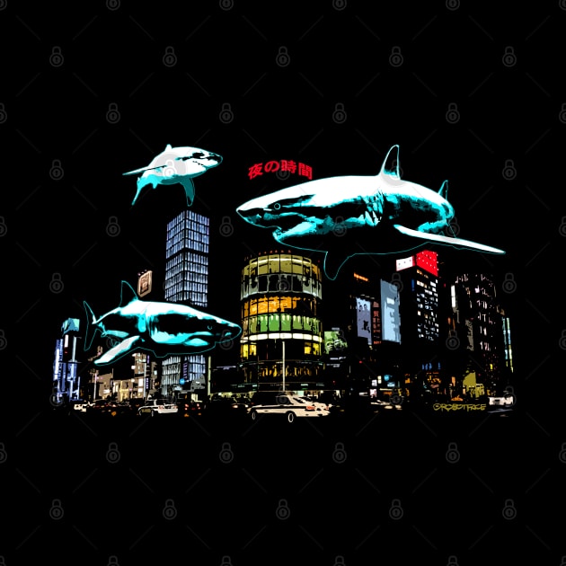 Shark City by robotface
