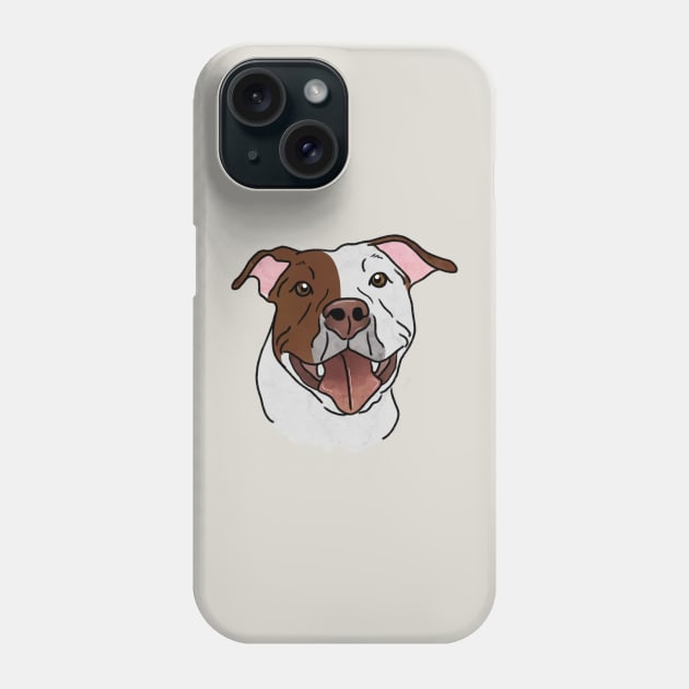 Happy Pit Bull Phone Case by rmcbuckeye