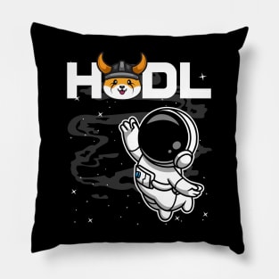 HODL Astronaut Floki Inu Coin To The Moon Floki Army Crypto Token Cryptocurrency Blockchain Wallet Birthday Gift For Men Women Kids Pillow