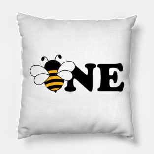 Bee First Birthday Family Matching Pillow