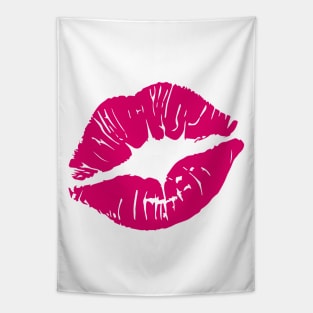 Hot Pink Lips (Light) Tapestry