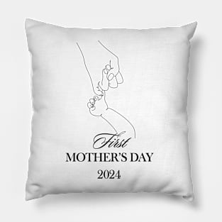 First Mothers Day 2024 Pillow