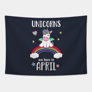 April Birthday Unicorn Tapestry