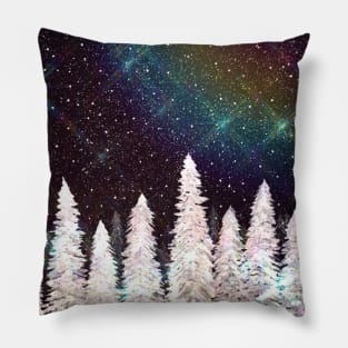 Magic Winter Night Pillow