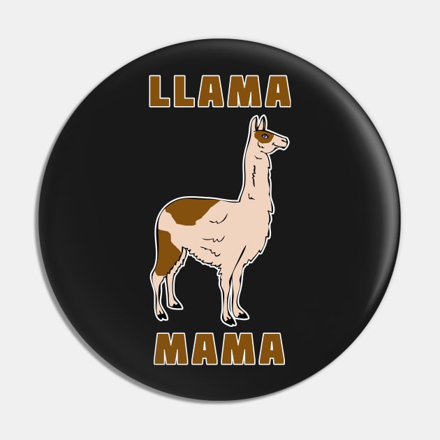 Llama Mama Pin by headrubble