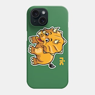 Ric the triceratops Phone Case