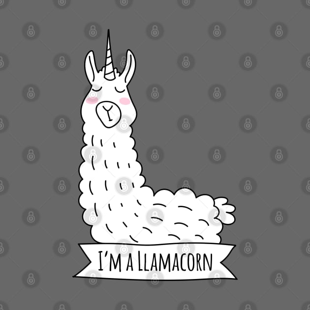 I’m a Llamacorn - Llama Unicorn by HappyCatPrints