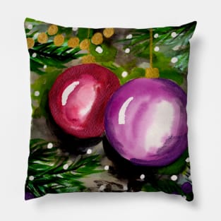 Christmas Tree Ornaments Pillow