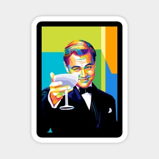 Leonardo Dicaprio Cheers Meme Pop Art Magnet