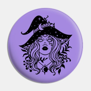 Vector Design Witch Pin