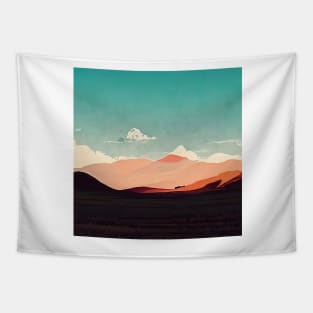 Pastel Mountains Tapestry