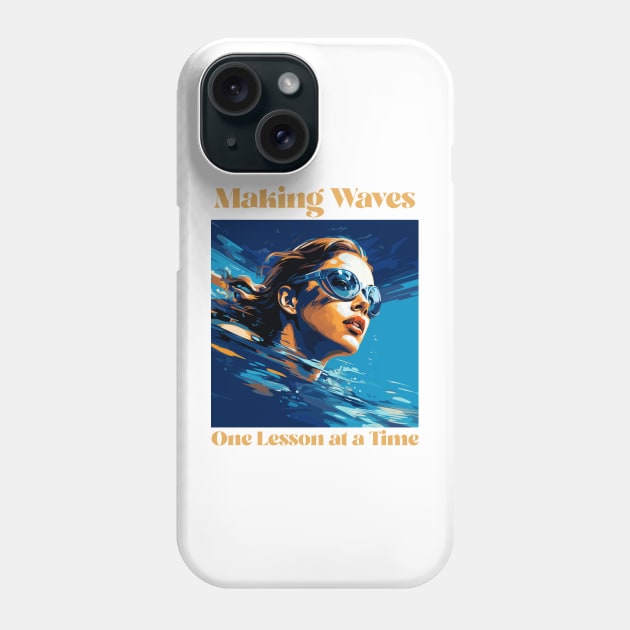 swim instructor, swim coach, swimming trainning, fun designs v10 Phone Case by H2Ovib3s