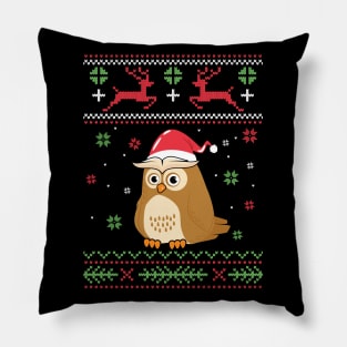 Merry owlmas Pillow