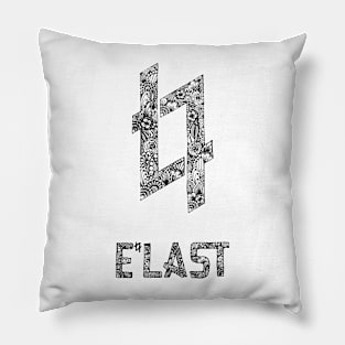 E'LAST Zentangle Logo Pillow